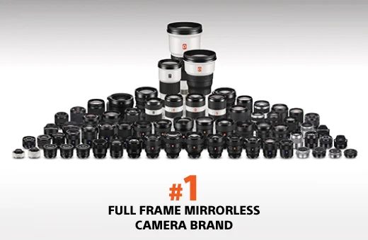 #1 FULL FRAME MIRRORLESS CAMERA BRAND