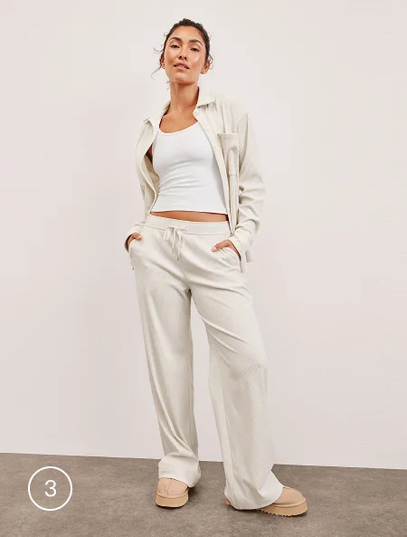 Breathe Easy Comfort Cord Button Up in Dove