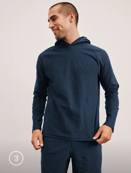 Spacedye Go-To Men's Hoodie in Noctunal Navy
