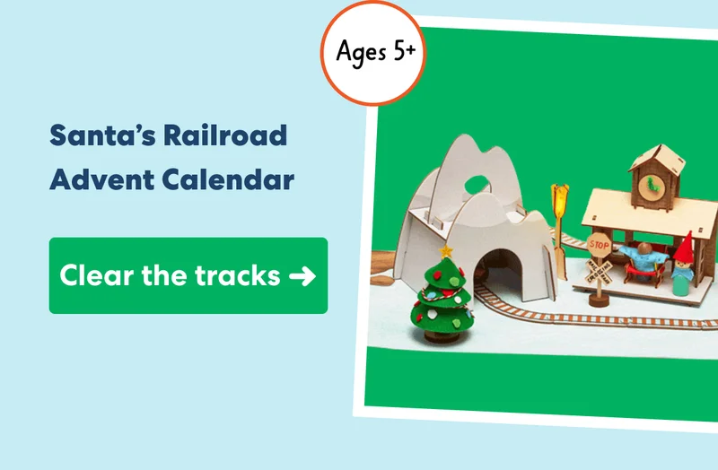 Santa's Railroad Advent Calendar