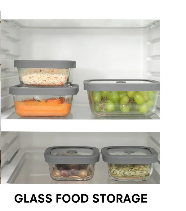 Glass food storage