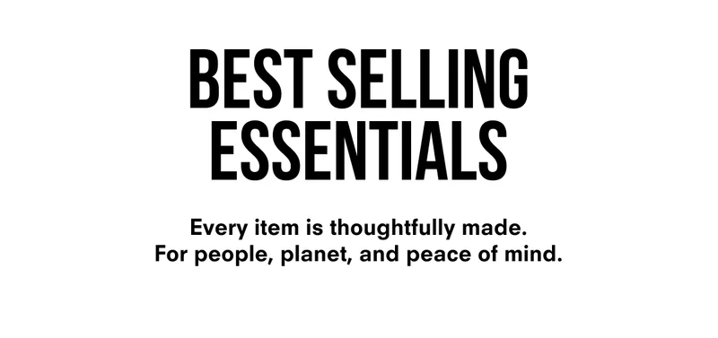 Best selling essentials