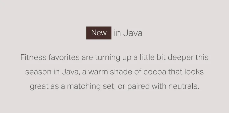New in Java