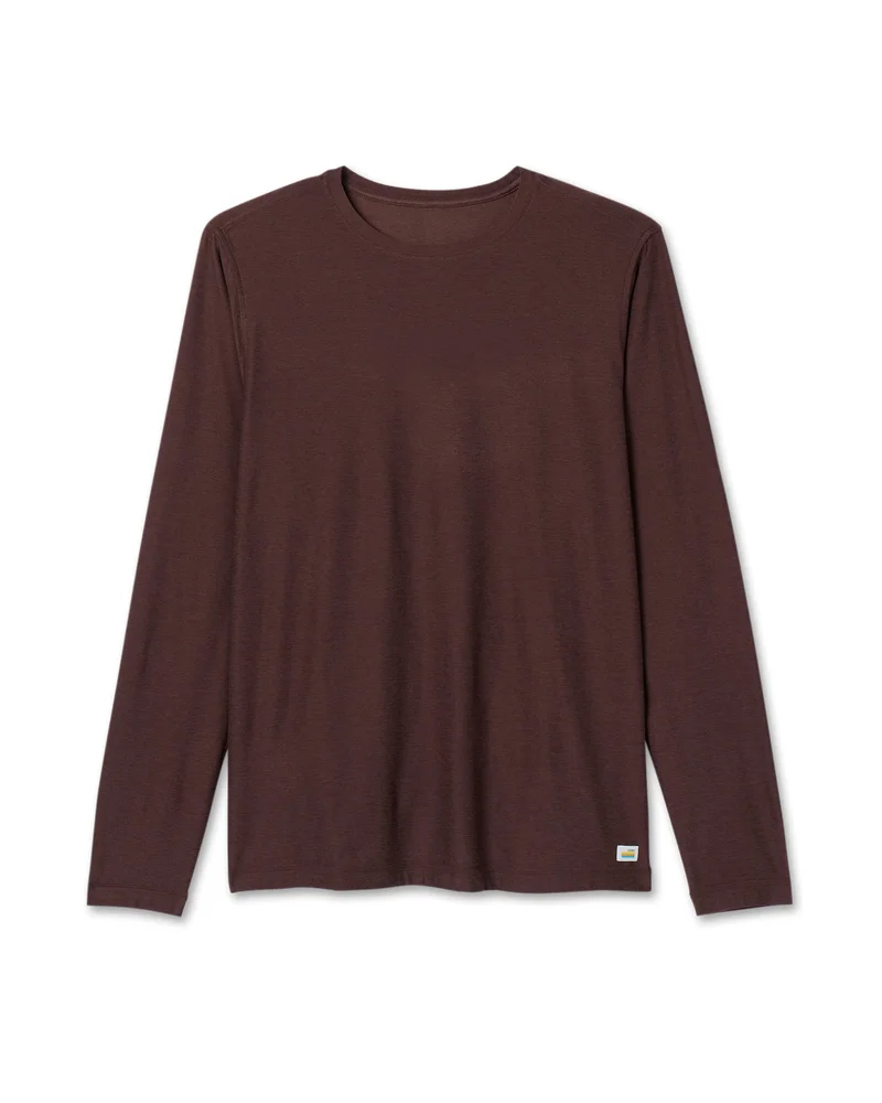 Image of Long Sleeve Strato Tech Tee | Java Heather