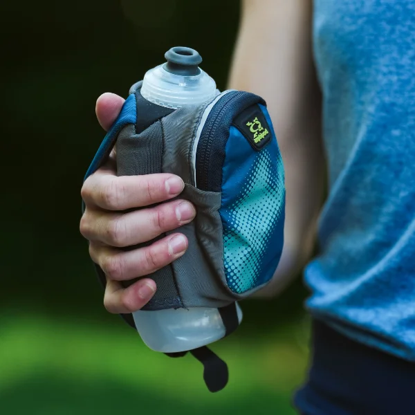 Woman holding an Amphipod bottle