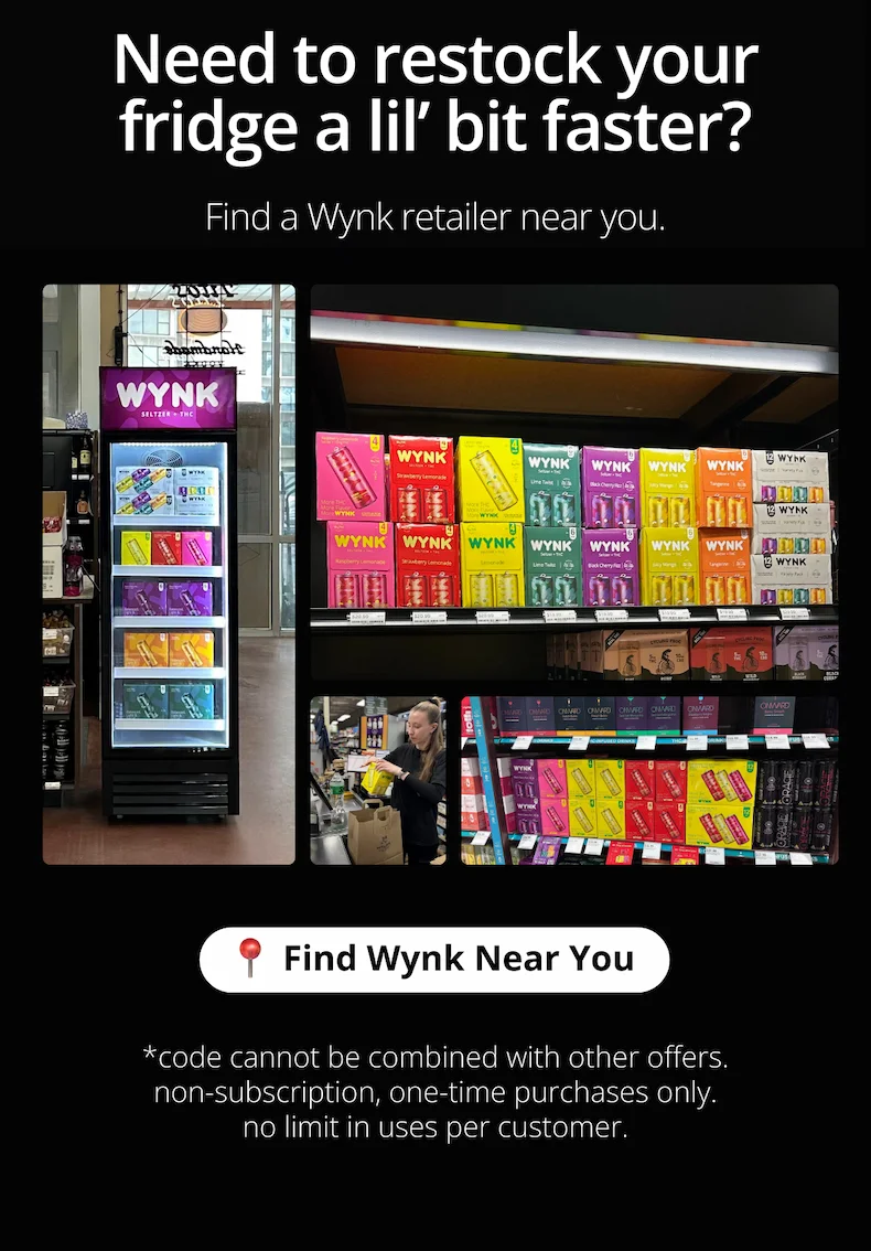 Need to restock faster? Find a Wynk retailer near you. [Find In Store]