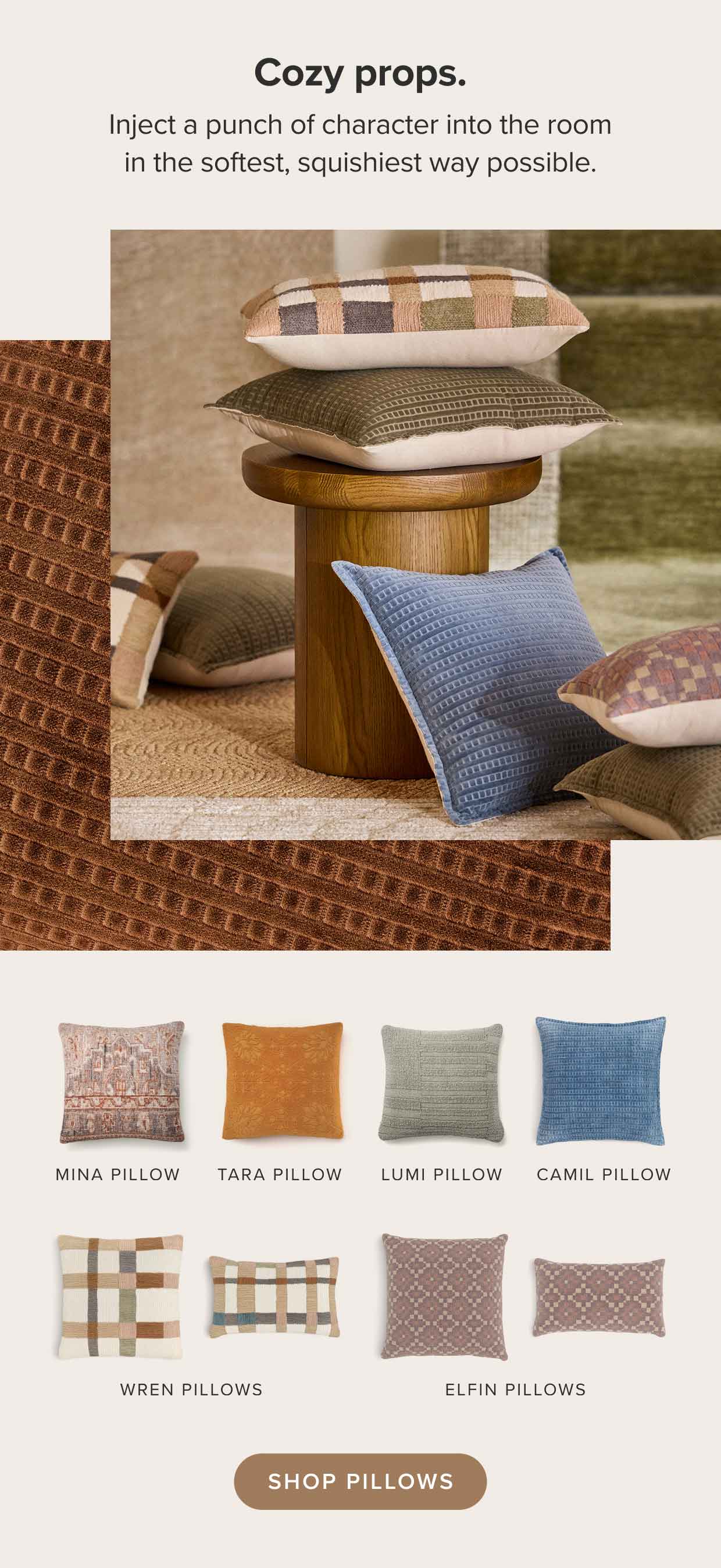 Cozy props.