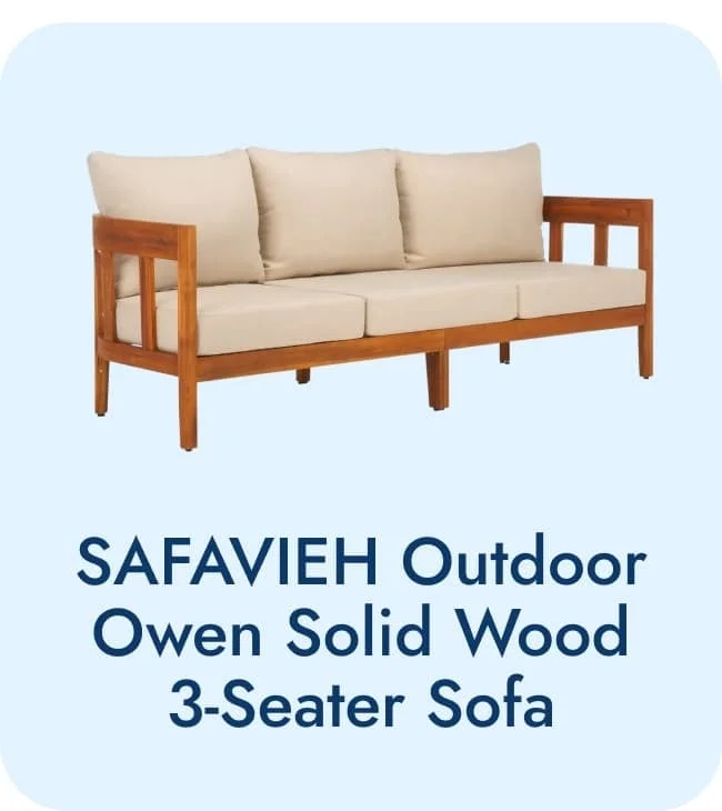 Safavieh Owen 3 Seater Sofa