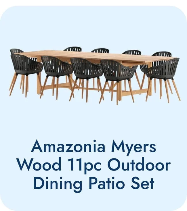Teak Finish Dining Table Set