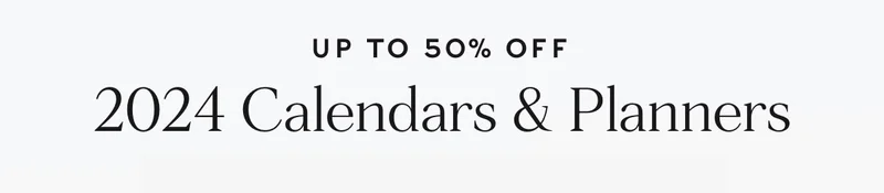 Up to 50% Off Calendars and Planners