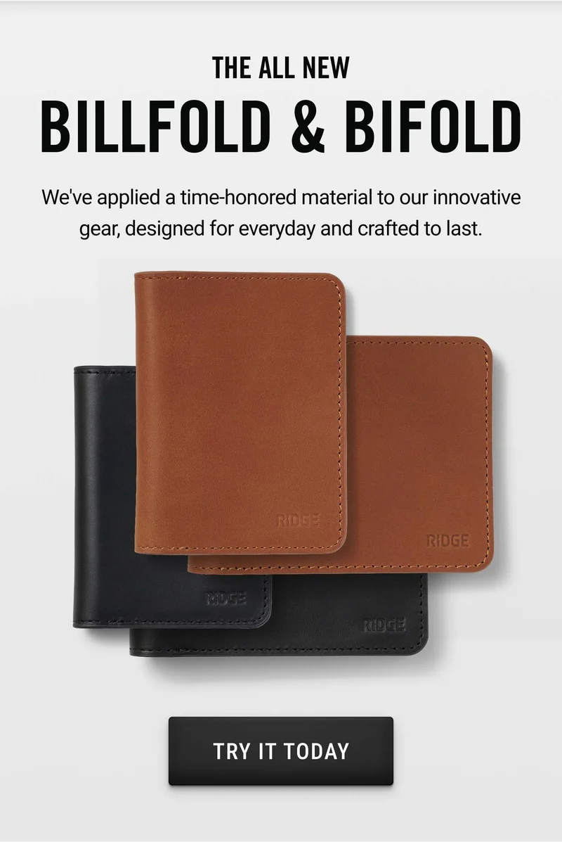 Try the All New Billfold & Bifold Wallet