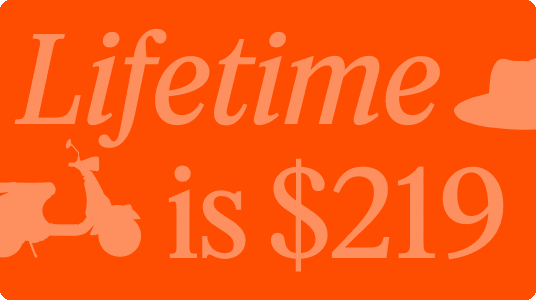Lifetime is $219
