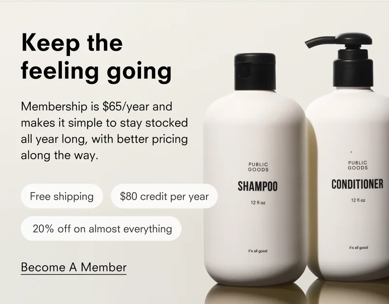 Keep the feeling going. Membership makes it simple to stay stocked all year long, with better pricing along the way. Become a member.