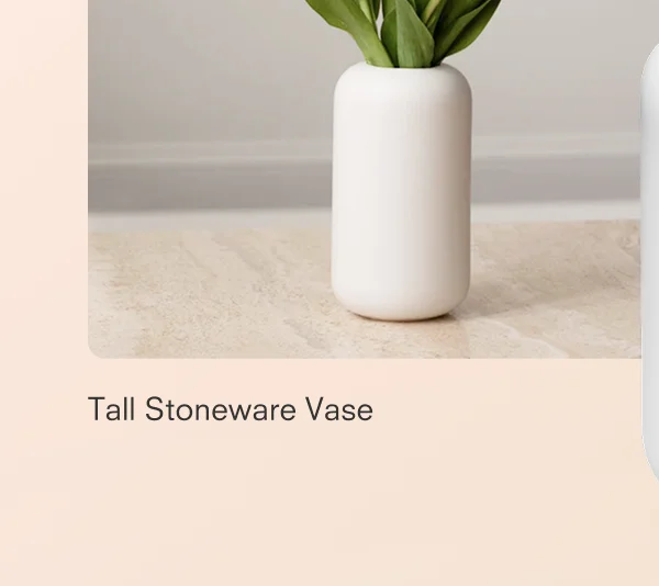 Tall Stoneware Vase