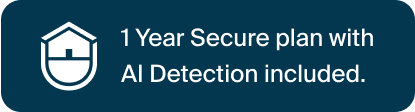 1 Year Secure plan with AI Detection included.