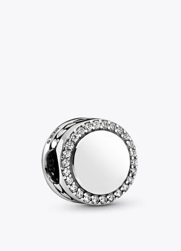 Round Silver Charm