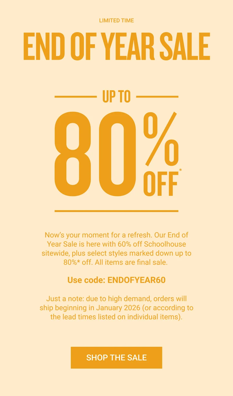 Schoolhouse EOY Sale Schoolhouse EOY Sale