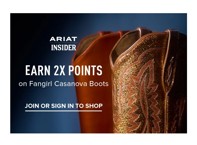 Ariat Insider Earn 2x Points on FanGirl Casanova Boots
