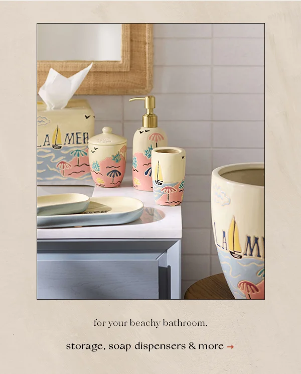 storage, soap dispensers & more