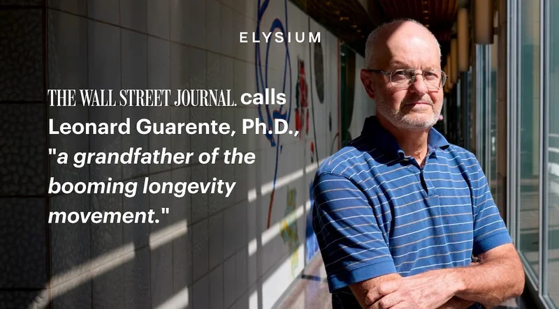 ELYSIUM | THE WALL STREET JOURNAL. calls Leonard Guarente, Ph.D., "a grandfather of the booming longevity movement."