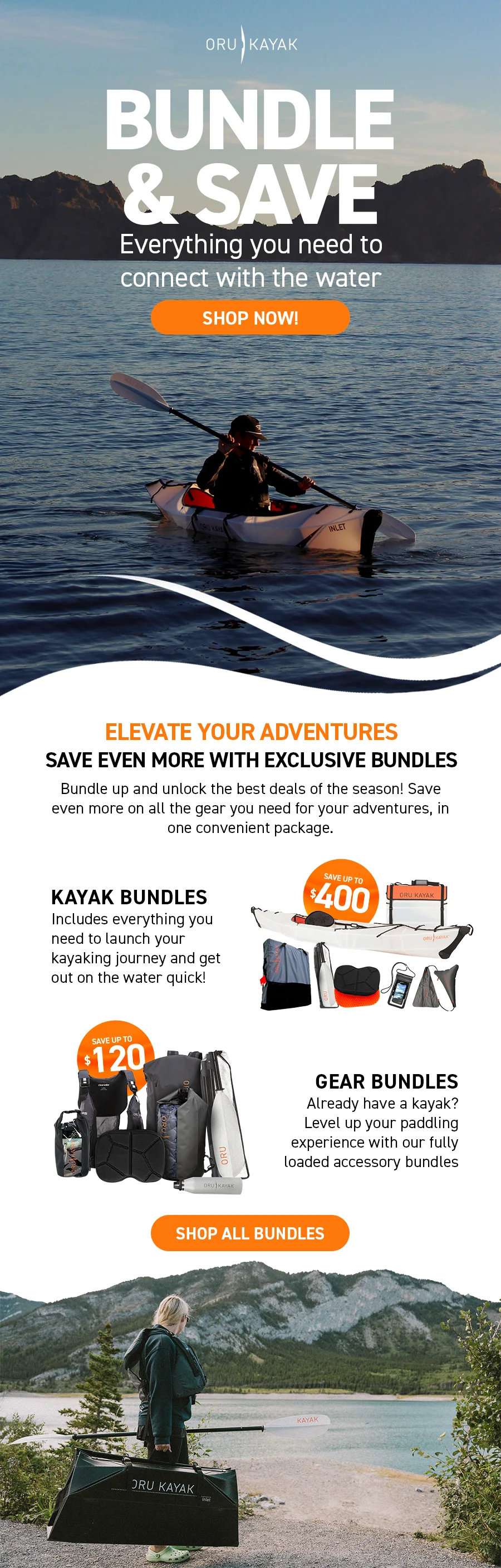 Bundle & Save: Elevate your outings with kayak and gear bundles!