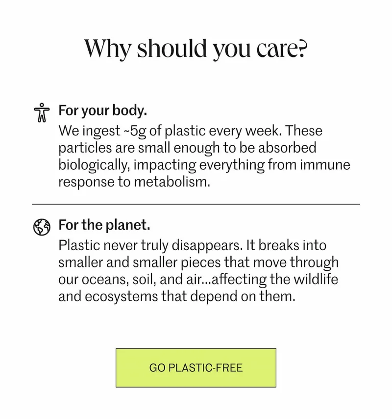 Go microplastic free