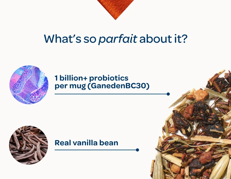 What’s so parfait about it? - 1 billion+ probiotics per mug (GanedenBC30), Real vanilla bean