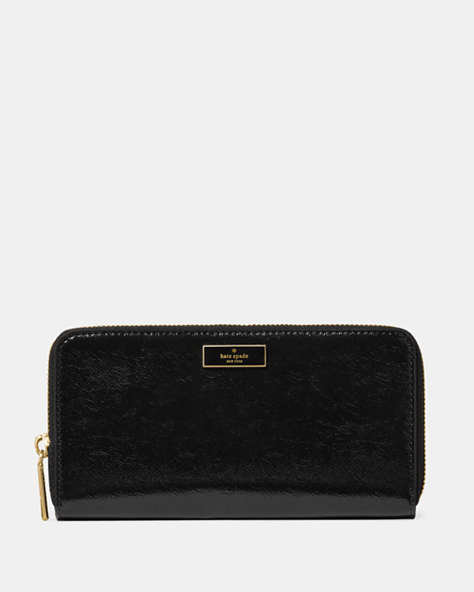 Bridget Crinkle Patent Large Continental Wallet