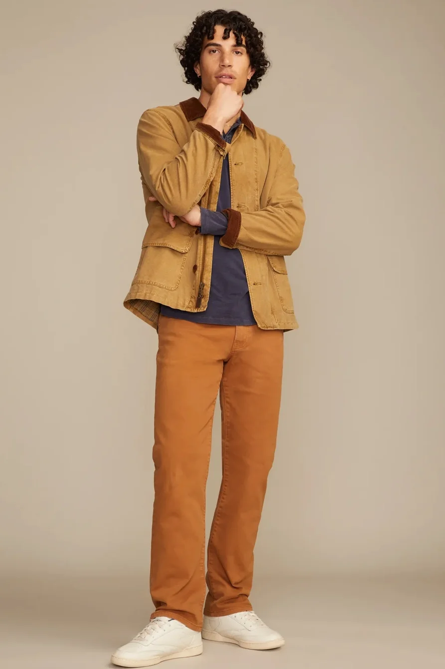 Image of Lucky Brand 363 Vintage Straight - Men's Pants Denim Straight Leg Jeans in Fawn