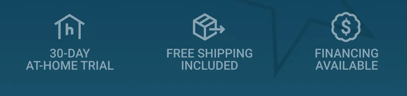 30-day at-home trial. Free shipping included. Financing available.
