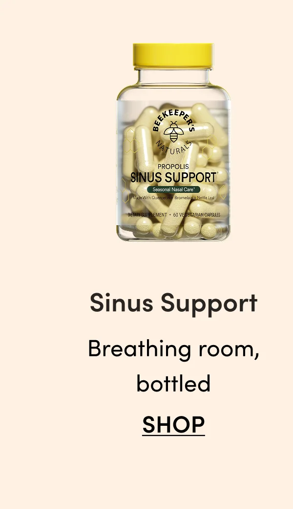 Sinus Support  Breathe easy