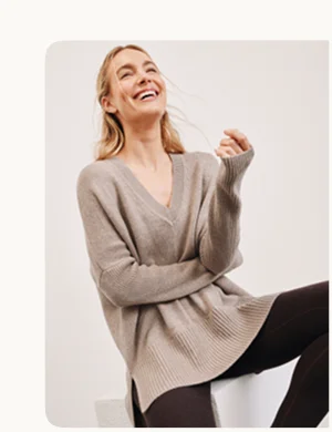 Wool-Cashmere V-Neck Sweater