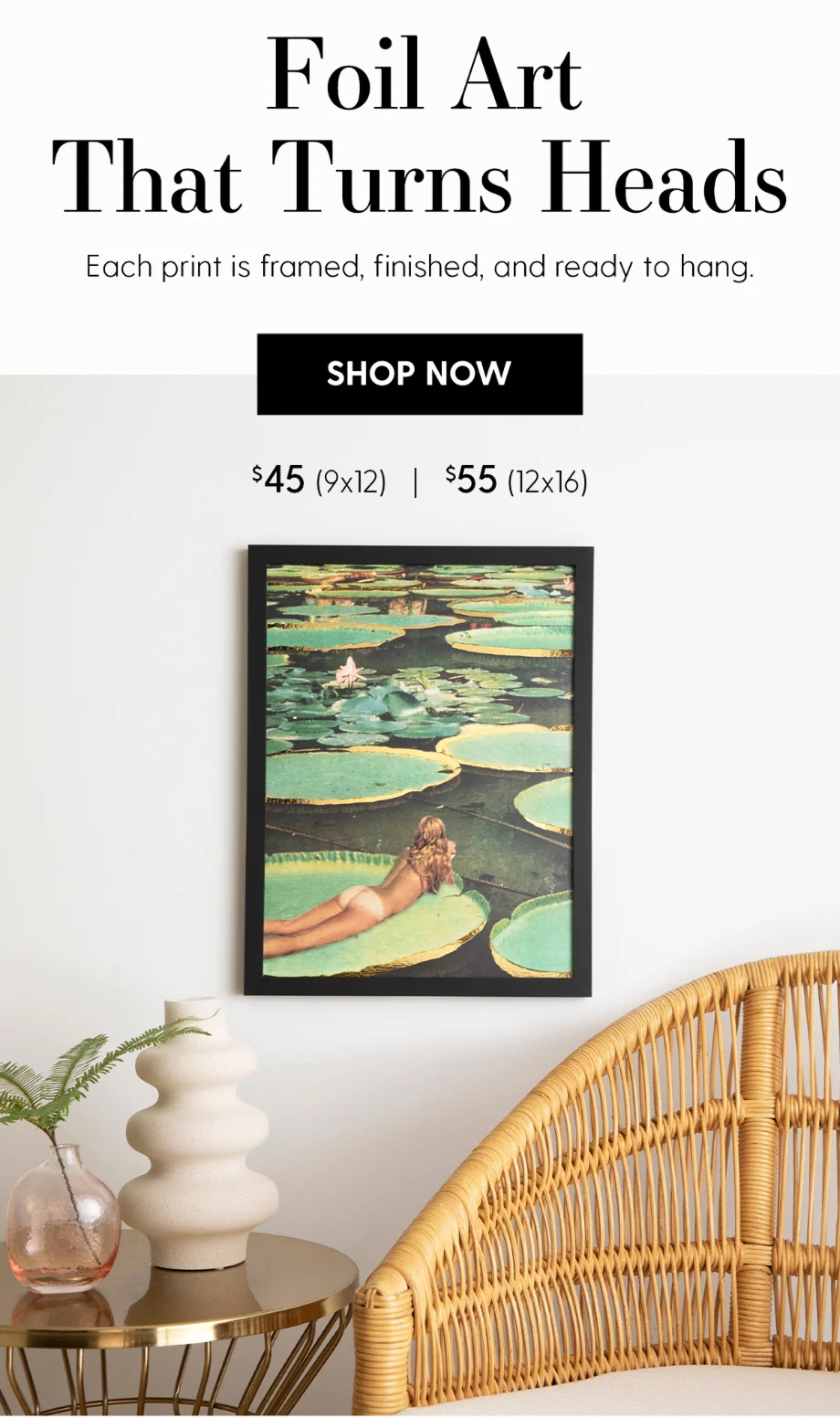 Lily Pond Lane - Limited Edition Foil Art Print