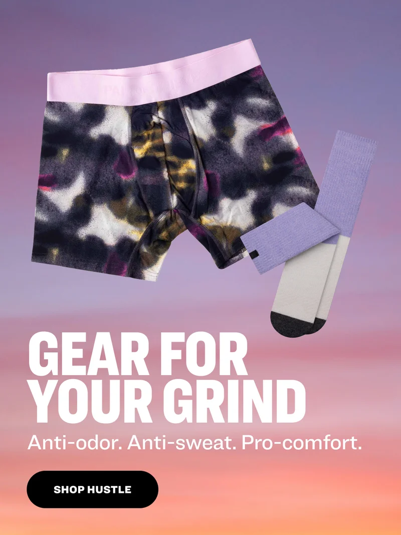 Gear for Your Grind&nbsp; Anti-odor. Anti-sweat. Pro-comfort. shop hustle