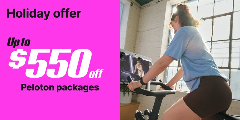 Up to $550 off Peloton packages