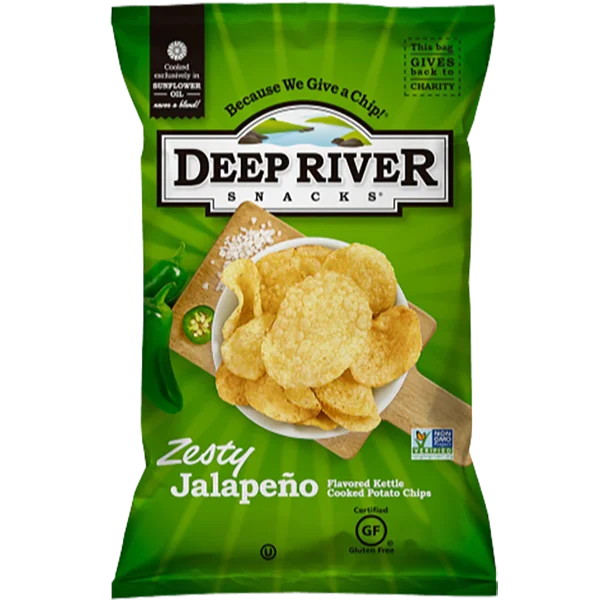 Image of Deep River Zesty Jalapeno Kettle Potato Chips