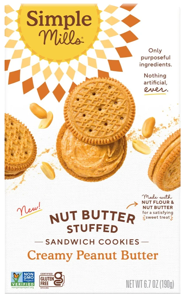 Image of Simple Mills Peanut Butter Sandwich Cookies