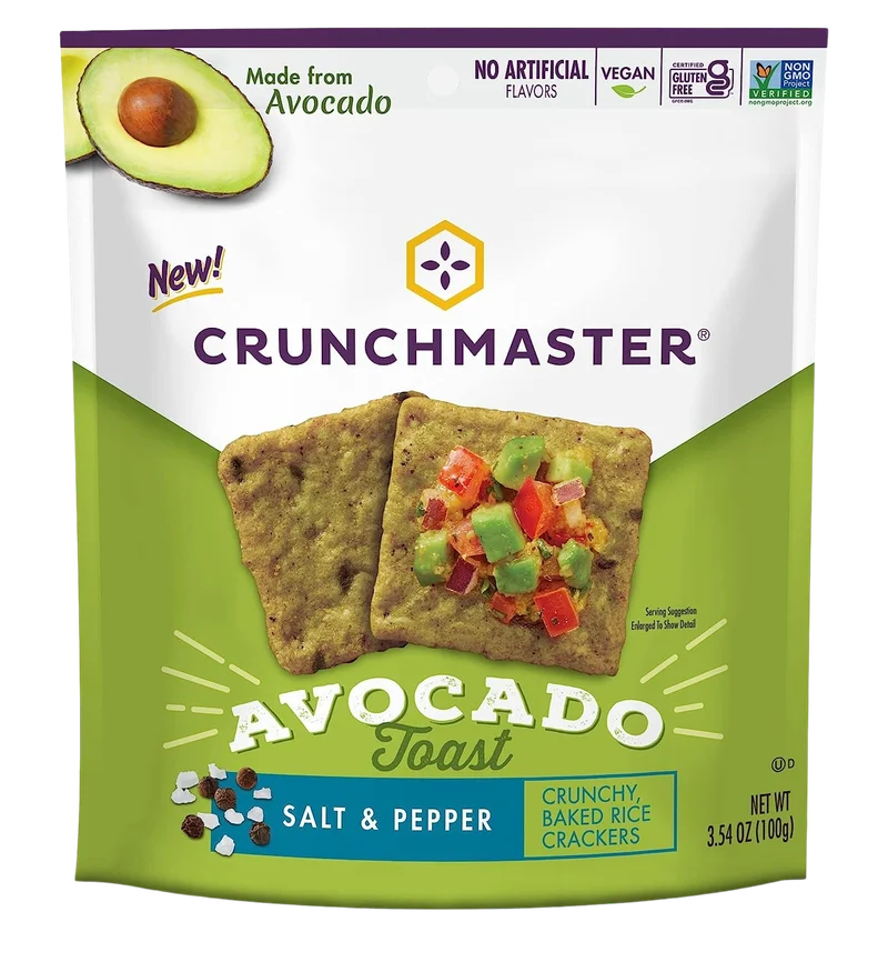Image of Crunchmaster Avocado Toast Salt & Pepper Crackers