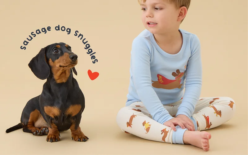 Superhero Sausage Dog Pajama Set