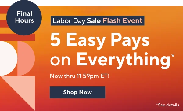 5 Easy Pays on Everything