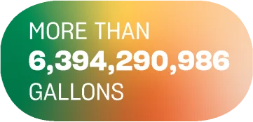 More than 6,394,290,986 gallons