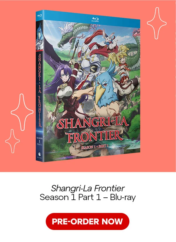 Shangri-La Frontier – Season 1 Part 1 – Blu-ray Shangri-La Frontier – Season 1 Part 1 – Blu-ray