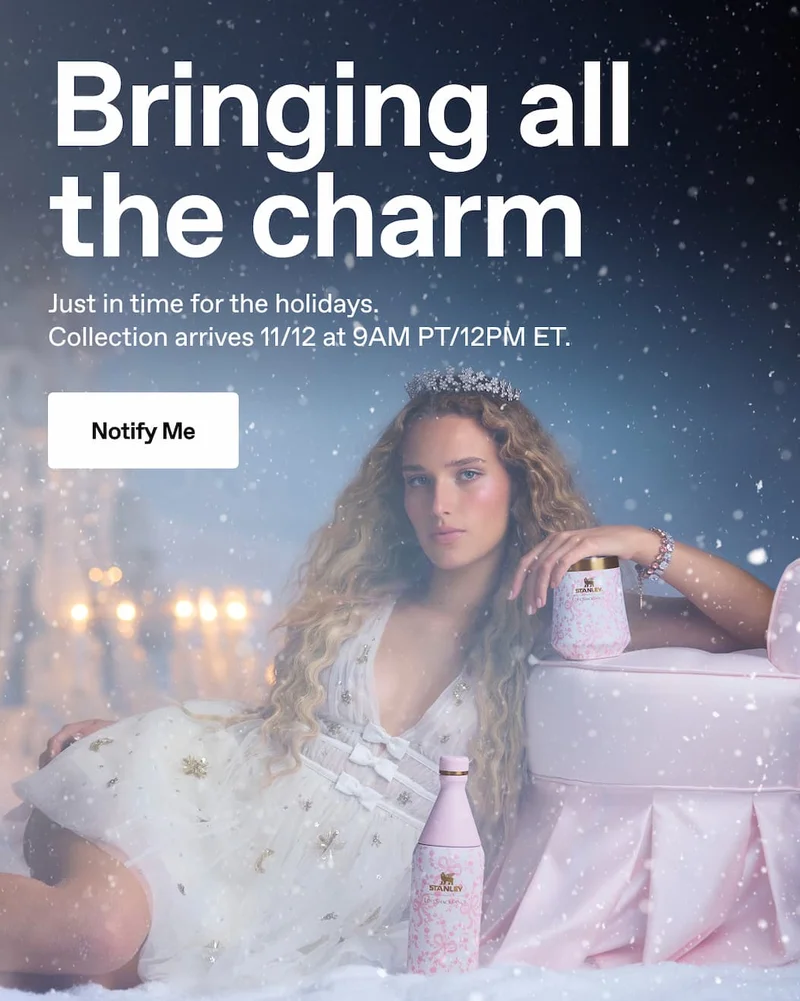 Bringing all the charm. Just in time for the holidays. Collection arrives 11/12 at 9AM PT/12PM ET. Notify me.