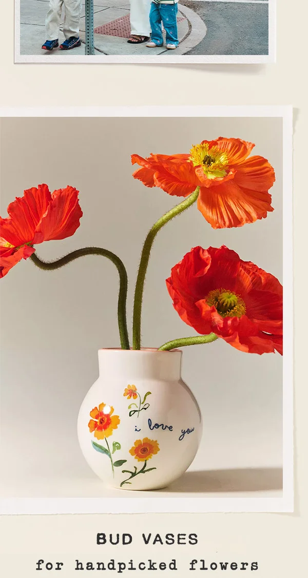 bud vases for handpicked flowers