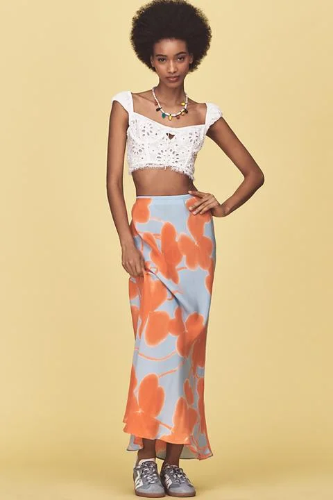 Marimekko Ekspressio Ketunleipä Floral Midi Skirt