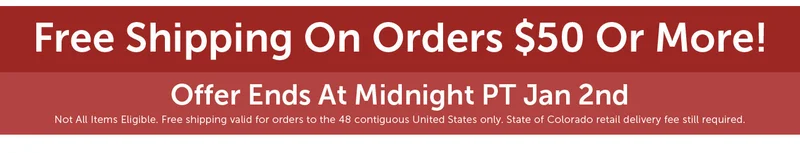 Free Shipping On Orders $50 Or More! Offer Ends At Midnight PT Jan 2nd