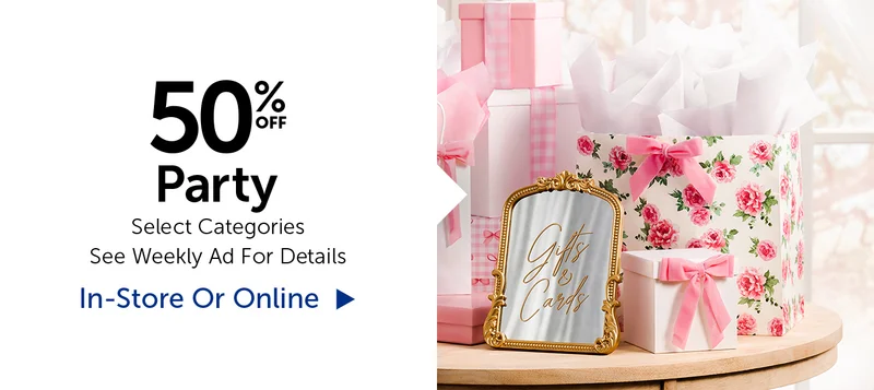 50% Off Party - Select Categories