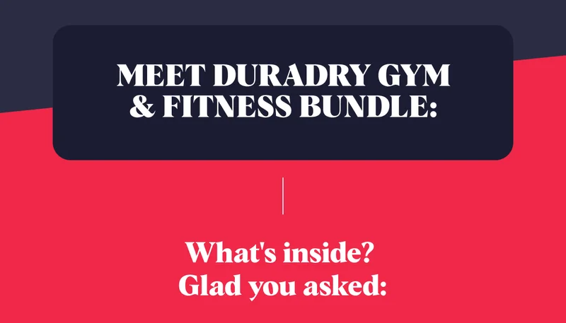Meet Duradry Gym & Fitness Bundle: What's inside?  Glad you asked: