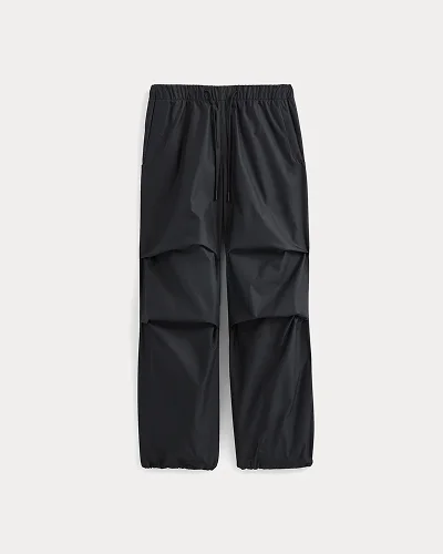 Image | Baggy Parachute Pant | Washed Black