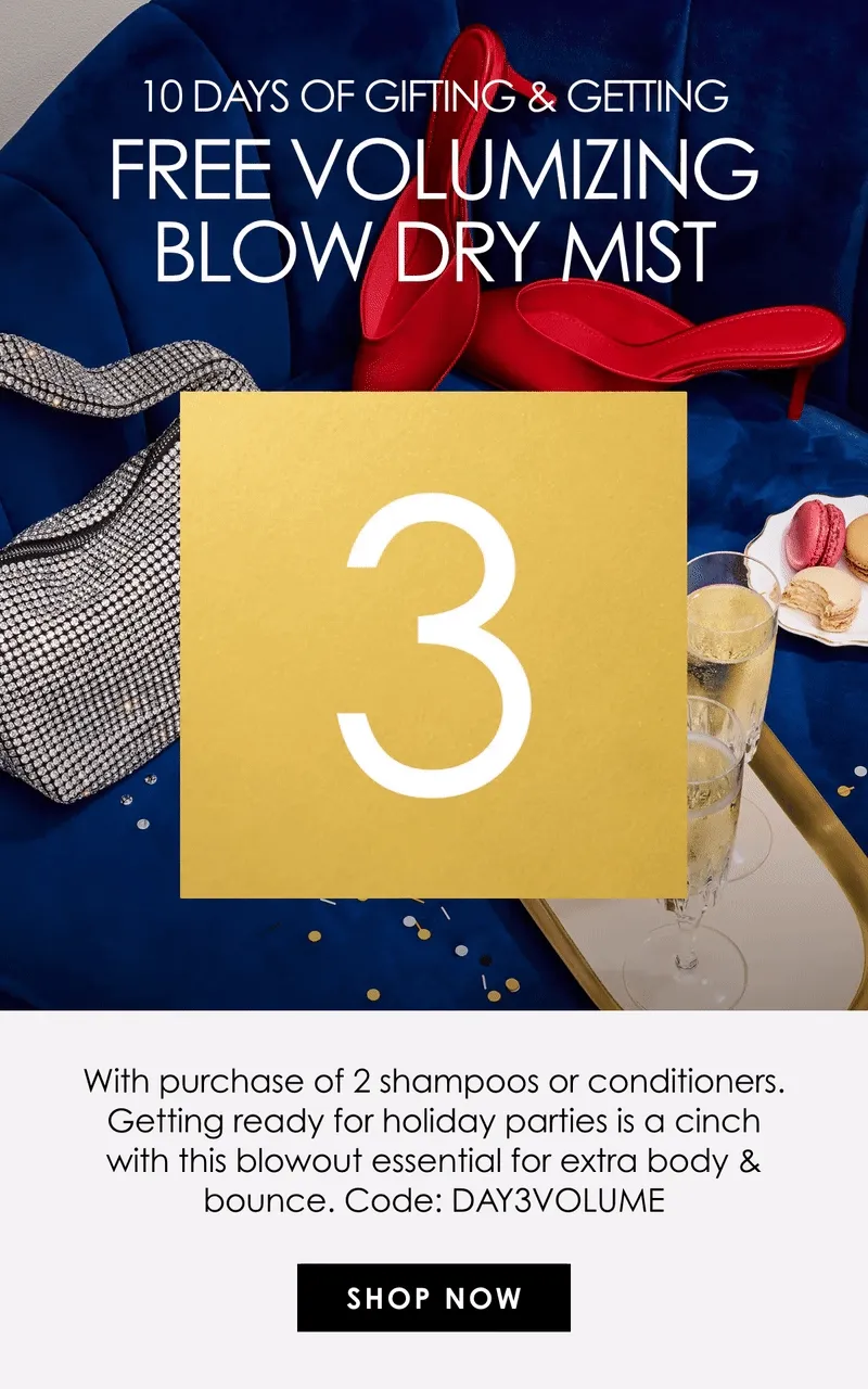Free Volumizing Blow Dry Mist | Shop Now